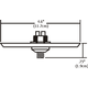 FJ 4 Inch Square Canopy - /