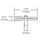 Monorail 2-Circuit Straight Isolating Connector - /