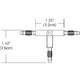 Monorail 2-Circuit T Conductive Connector - /