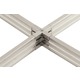 Monorail 2-Circuit X Conductive Connector - Satin Nickel Monorail 2-Circuit X Conductive Connector - Satin Nickel /