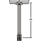 Monorail 2-Circuit Adjustable Male End Power Feed Canopy - /