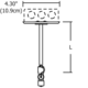 Monorail 2-Circuit 4 Inch Round Canopy -  / 