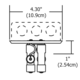Monorail 2-Circuit 4 Inch Round Dual Feed Canopy -  / 