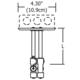 Monorail 2-Circuit 4 Inch Round Dual Feed Canopy -  / 