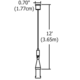 Monorail 2-Circuit Adjustable Standoff -  / 