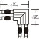 Monorail Wall L Conductive Connector - /