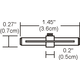 Monorail Straight Isolating Connector - /