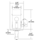 Monorail 2 Inch Square Single Feed Canopy - /