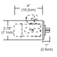 Monorail 2 Inch Square End-Feed Canopy - /