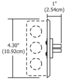 Monorail 4 Inch Round End-Feed Canopy - /