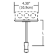 Monorail 4 Inch Round Single Feed Canopy -  / 