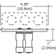 Monorail 4 Inch Round Dual Feed Canopy -  / 