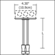Monorail 4 Inch Round Dual Feed Canopy -  / 