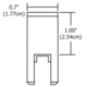 Monorail Rigid Standoff -  / 