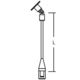 Monorail Sloped Ceiling Rigid Standoff -  / 