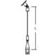 Monorail Sloped Ceiling Adjustable Standoff -  / 