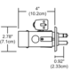 Monorail Wall 2 Inch Square Canopy - /