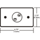 Monorail Wall 3 Inch Rectangular Canopy - /