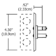 Monorail Wall 4 Inch Round Canopy -  / 