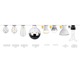 Soco Modern Socket Pendant - Black/Black&White Cord / 