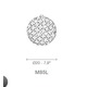 Ortenzia Mini Globe Ceiling -  / Nickel
