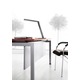 PS-56 Clau LED Desk Lamp - Matte Nickel / White Glass PS-56 Clau LED Desk Lamp - Matte Nickel / White Glass