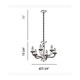 Pella 6 Light Chandelier - /