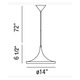 Ramos 1 Light Pendant - /