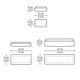 Rialto Rectangle Wall or Ceiling Light - /