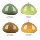 Freejack River Rock Wedge Pendant - Satin Nickel / Green Slate Freejack River Rock Wedge Pendant - Satin Nickel / Green Slate