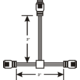Soft Strip 3 Inch Flexible T Connector - /