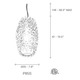 Sea Urchin Oblong Suspension Light - /