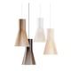 Secto Pendant - Brushed Nickel / White Laminated Birch Secto Pendant - Brushed Nickel / White Laminated Birch