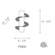 Solune Double Spiral Wall Sconce - /