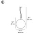 Sphera 17 Suspension Fluorescent - /