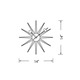 Starburst Wall Clock -  / 