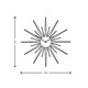 Sunburst Wall Clock - /
