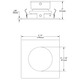 T3145 3.5 Inch Square Deep Regressed Trim - /
