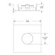 T3152 3.5 Inch Square Downlight Pinhole Trim -  / 