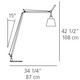 Tolomeo Shade Reading Floor Lamp with Base -  / 