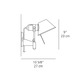 Tolomeo LED Classic Wall Spot without Switch -  / 