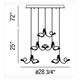 Volare 10 Light Round Chandelier -  / 