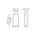 Miris A-2811 Vertical Wall Sconce - /