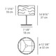 Aqua Cil Table Lamp - /