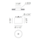 Spillray Large Ceiling - Chrome / Clear Spillray Large Ceiling - Chrome / Clear