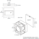 Cube-O Wall / Ceiling Mount - Satin Aluminum / White Cube-O Wall / Ceiling Mount - Satin Aluminum / White