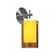 Echo Wall Sconce - Satin Nickel / Havana Brown