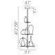 Cicatrices De Luxe 8 Light Suspension - /