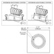 LEDG314 3.5 Inch 12W Wide Beam Double Gimbal Square Trim - /
