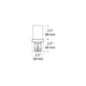 Monorail 2 Inch Square Canopy Dual Feed - /